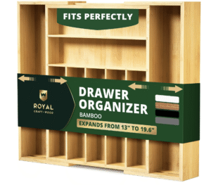 Bamboo Kitchen Drawer Organizer by Royal Craft Wood