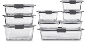 Rubbermaid Brilliance Glass Food Storage Container Set (9 Piece)